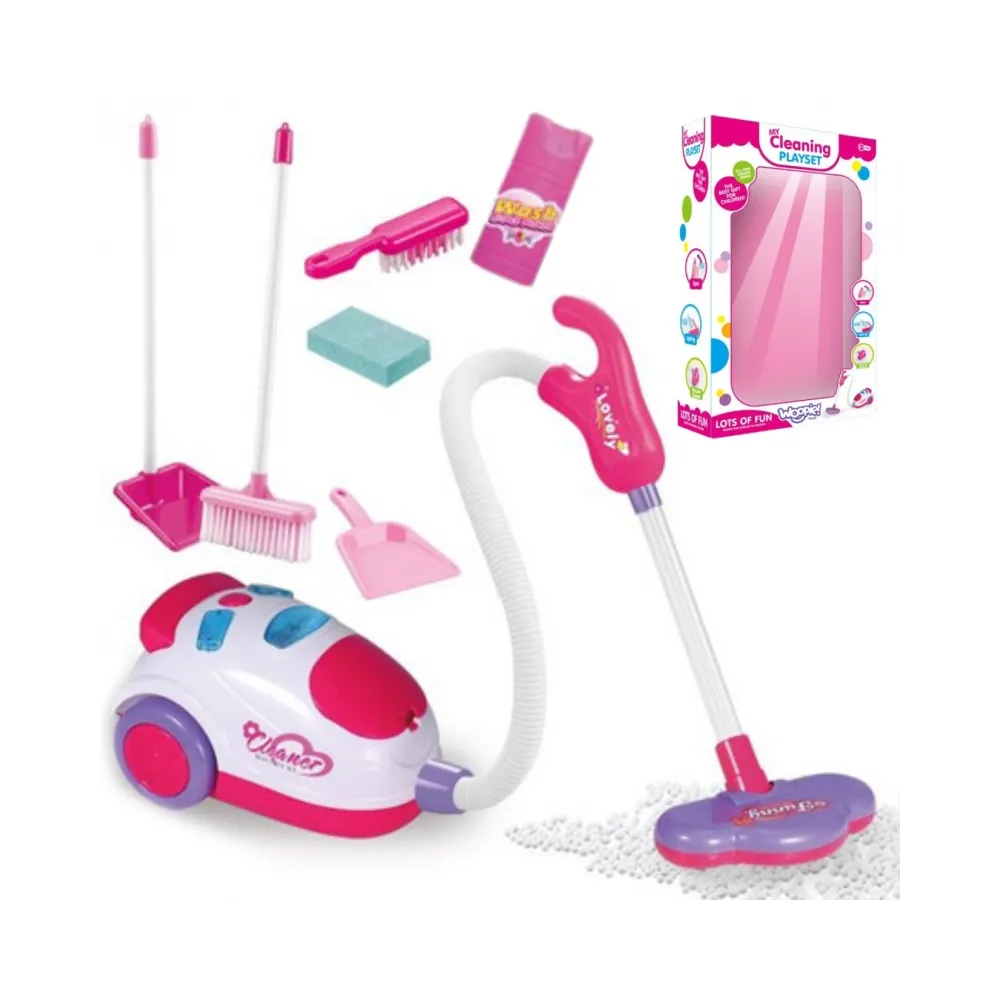 WOOPIE Zestaw Sprzątający Odkurzacz Funkcja Ssania + 6 Akc.