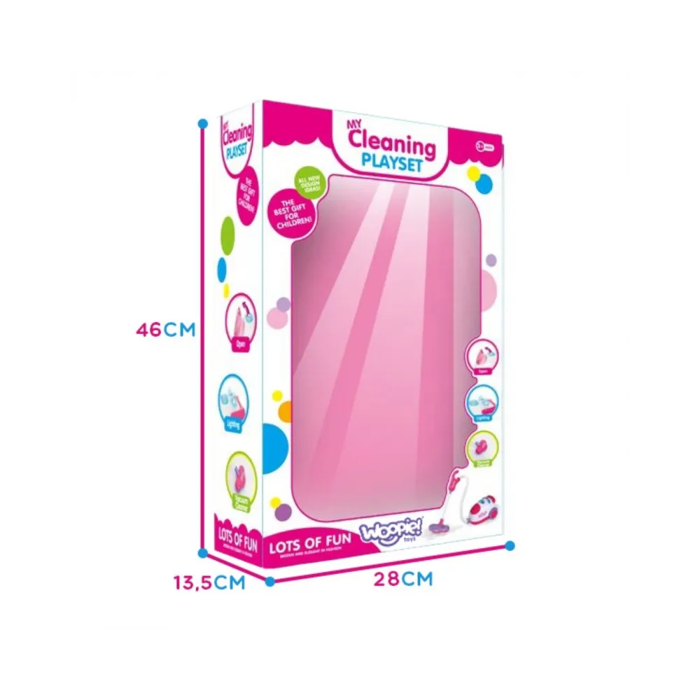 WOOPIE Zestaw Sprzątający Odkurzacz Funkcja Ssania + 6 Akc.