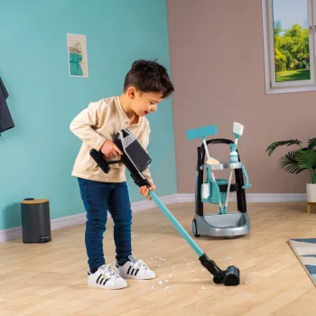 Kolorowy zestaw sprzątający SMOBY z 10 akcesoriami dla malucha