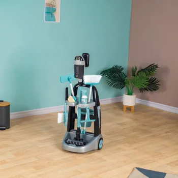 Odkurzacz Rowenta i wózek SMOBY – zabawka edukacyjna dla dzieci