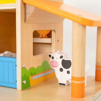 Drewniana zabawka rozwijająca kreatywność dzieci