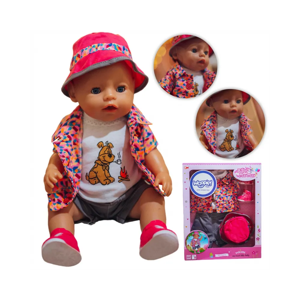 WOOPIE ROYAL Kolorowe Ubranko dla Lalki Piesek Kurteczka Czapeczka 43-46 cm