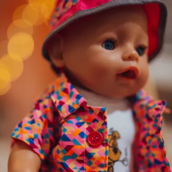 WOOPIE ROYAL Kolorowe Ubranko dla Lalki Piesek Kurteczka Czapeczka 43-46 cm