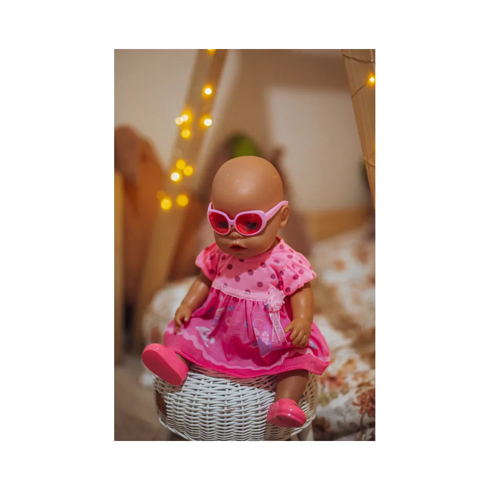 WOOPIE ROYAL Ubranko dla Lalki Różowa Sukienka Króliczek 43-46 cm