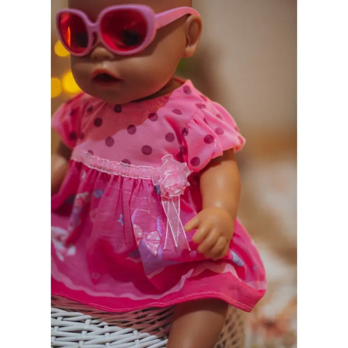 Stylowa sukienka z dodatkami dla lalek
