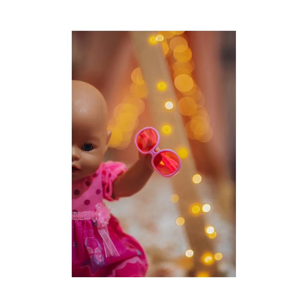 WOOPIE ROYAL Ubranko dla Lalki Różowa Sukienka Króliczek 43-46 cm