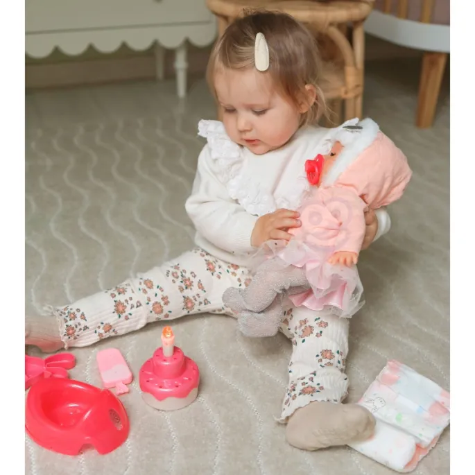 Dziecięca lalka z ruchomymi kończynami i dźwiękiem