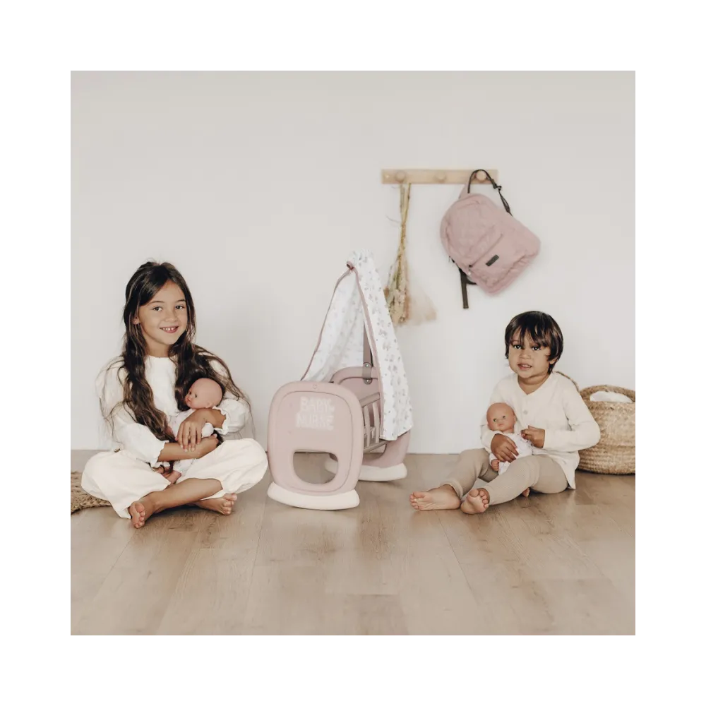 SMOBY Baby Nurse Kołyska z Baldachimem dla Lalki Łóżeczko