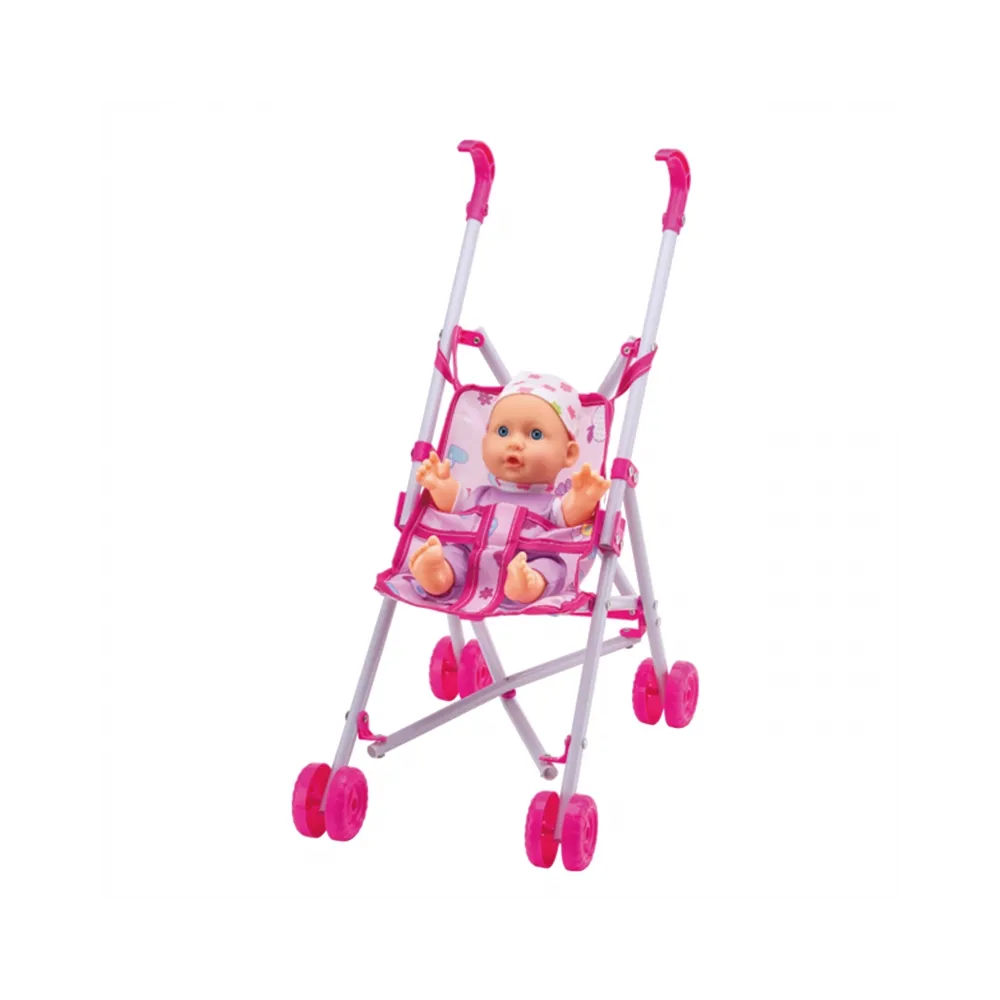 WOOPIE ROYAL Pierwsza Lalka Bobas z Wózkiem Opiekunka + Zestaw do Karmienia