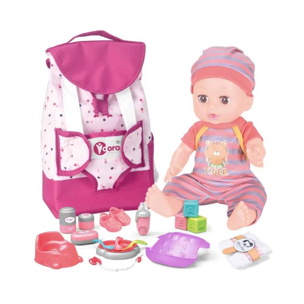 WOOPIE ROYAL Zestaw Opiekunka Lalka Bobas z Akcesoriami 19 el.