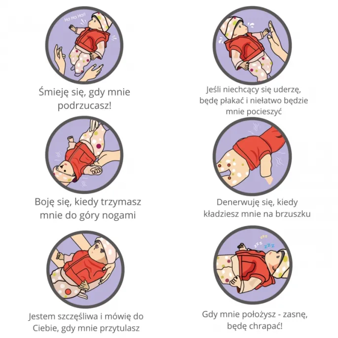 Dziecko bawi się interaktywną lalką Hiszpanka Marcia