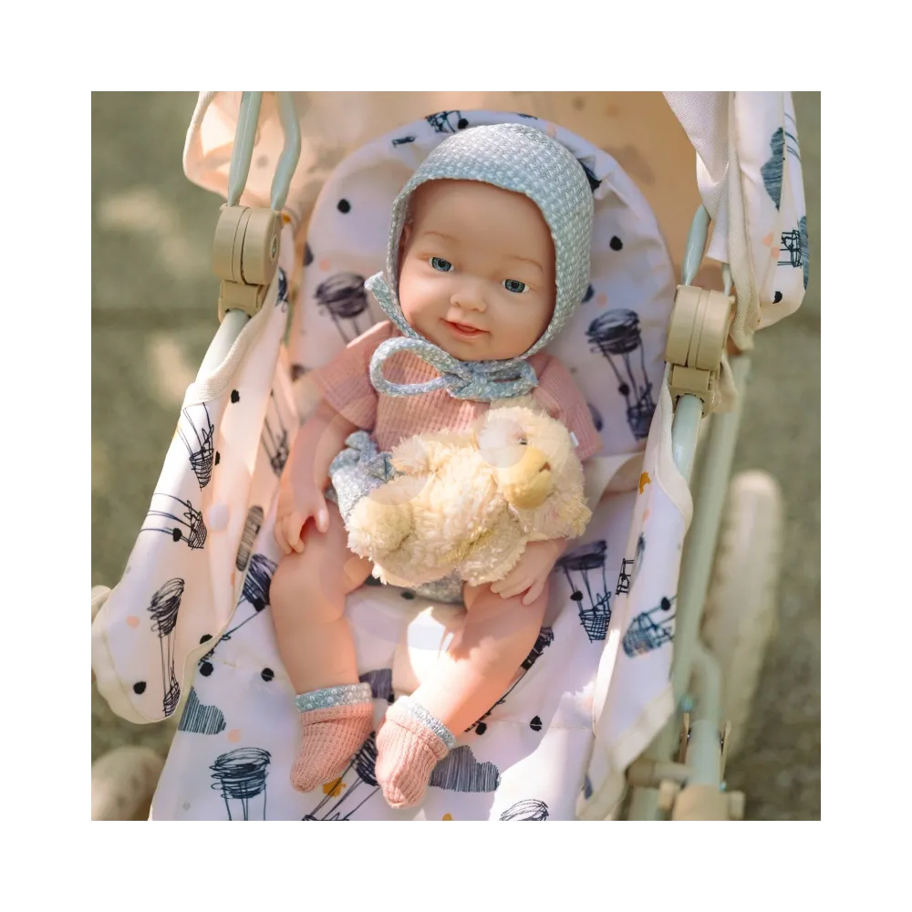 WOOPIE ROYAL Lalka Bobas 36 cm w Ubranku z Misiem Akcesoria do Karmienia