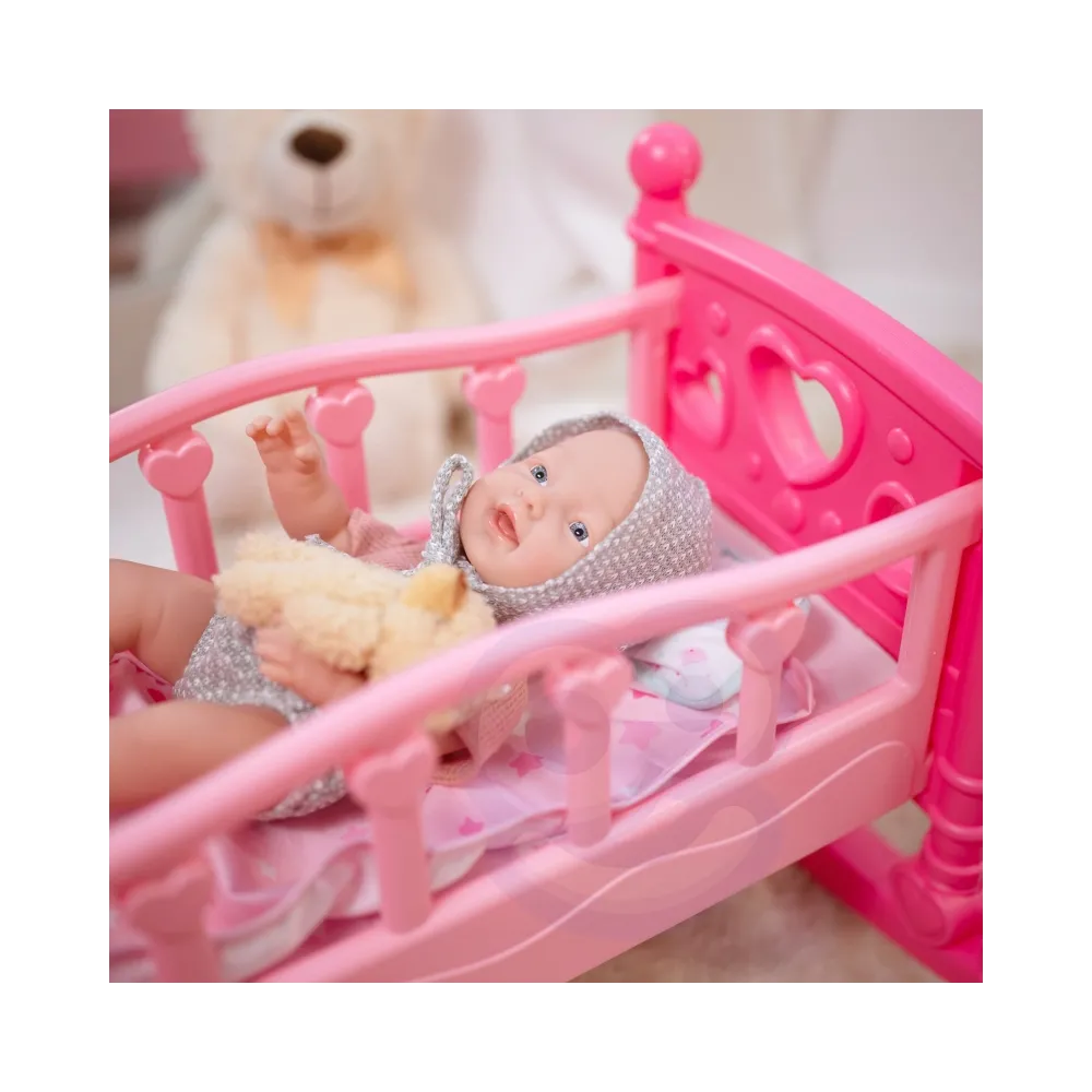 WOOPIE ROYAL Lalka Bobas 36 cm w Ubranku z Misiem Akcesoria do Karmienia