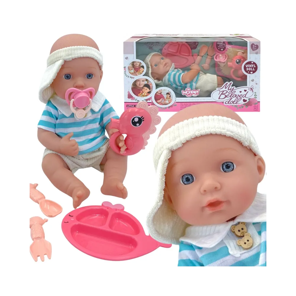 WOOPIE ROYAL Zestaw Opiekunka Lalka Bobas z Akcesoriami