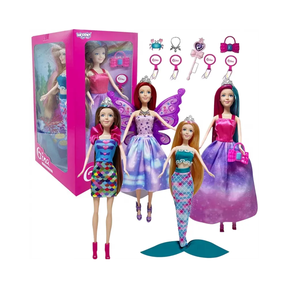 WOOPIE Zestaw 4 Magicznych Księżniczek - Box Lalek 4w1 z Akcesoriami