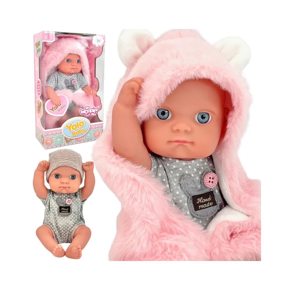 WOOPIE ROYAL Pierwsza Lalka Bobas z Kocykiem Króliczkiem 23 cm