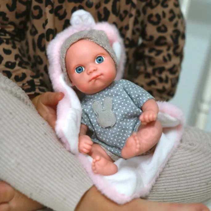 Kocyk z uszkami w zestawie z lalką Bobas