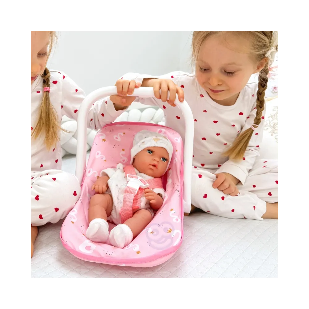 WOOPIE ROYAL Zestaw Lalka Bobas 30,5 cm + Nosidełko Różowe