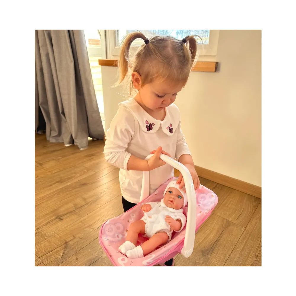 WOOPIE ROYAL Zestaw Lalka Bobas 30,5 cm + Nosidełko Różowe