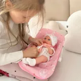 WOOPIE ROYAL Zestaw Lalka Bobas 30,5 cm + Nosidełko Różowe