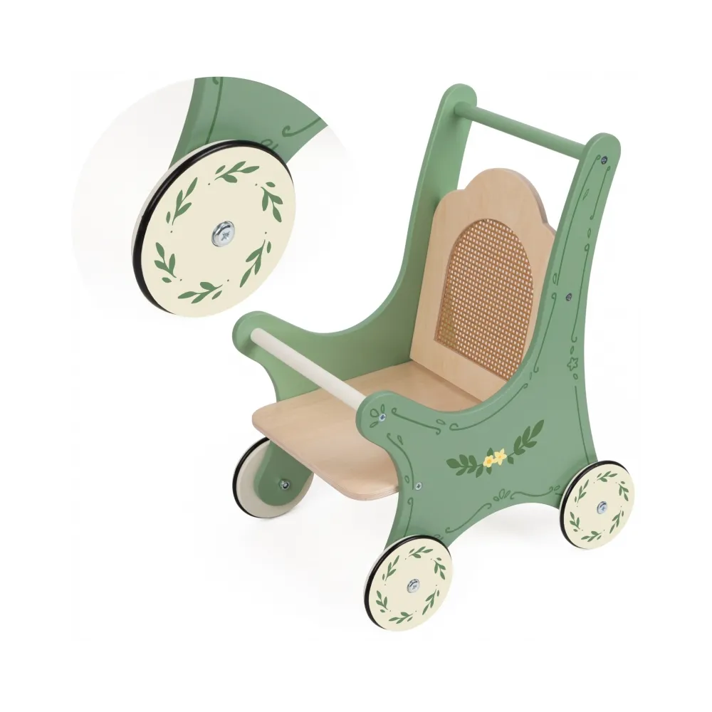 CLASSIC WORLD Drewniany Wózek Vintage dla Lalek
