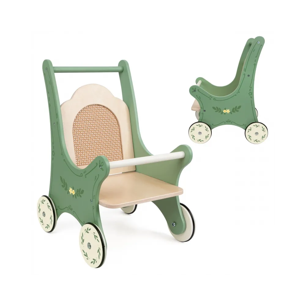 CLASSIC WORLD Drewniany Wózek Vintage dla Lalek