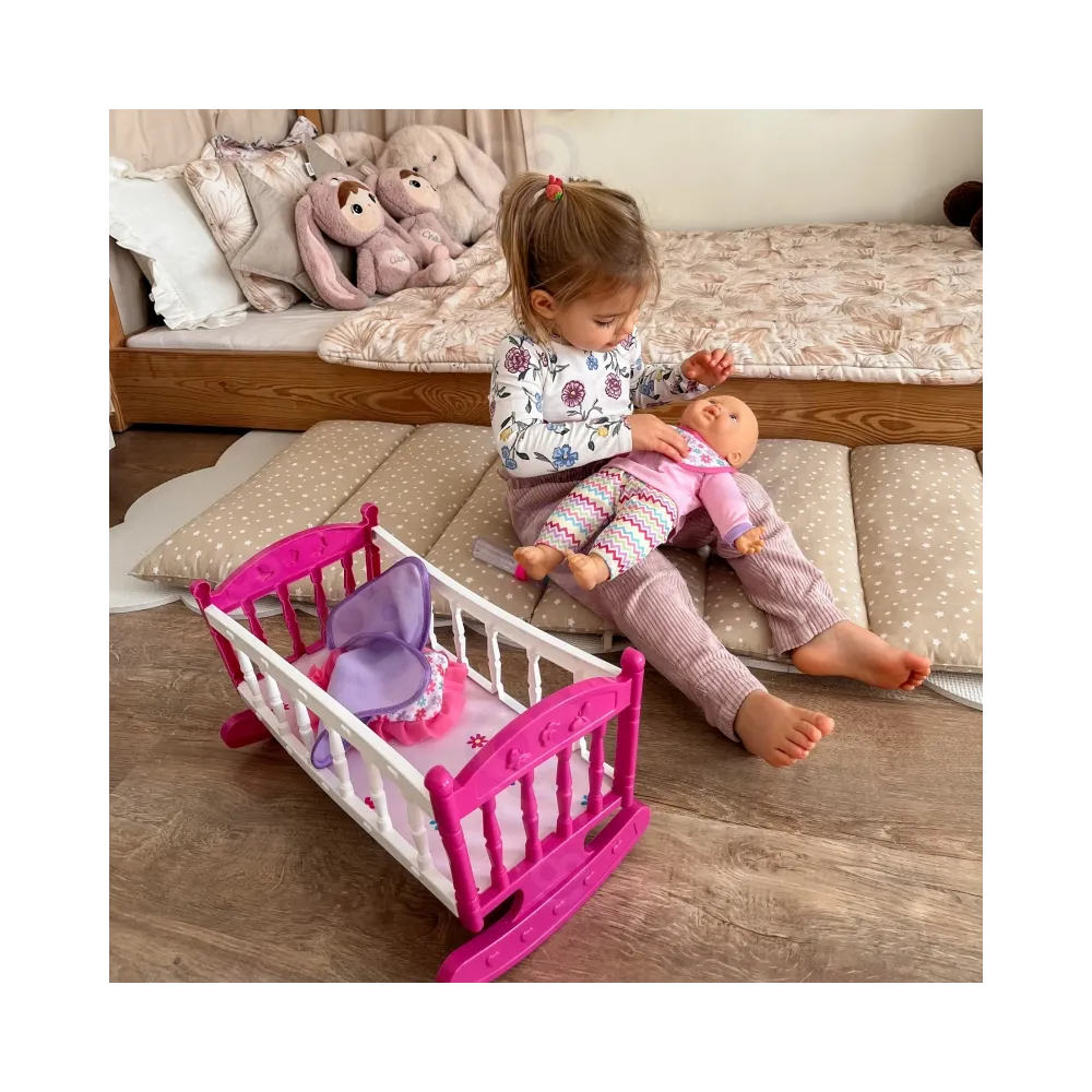 WOOPIE ROYAL Zestaw XL Opiekunka Lalka Jednorożec z Kołyską i Zestawem do Karmienia