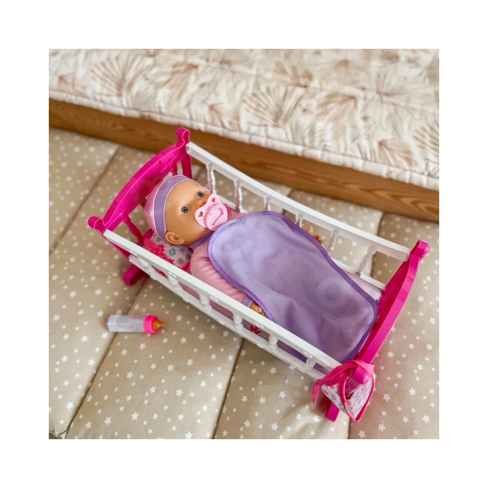 WOOPIE ROYAL Zestaw XL Opiekunka Lalka Jednorożec z Kołyską i Zestawem do Karmienia
