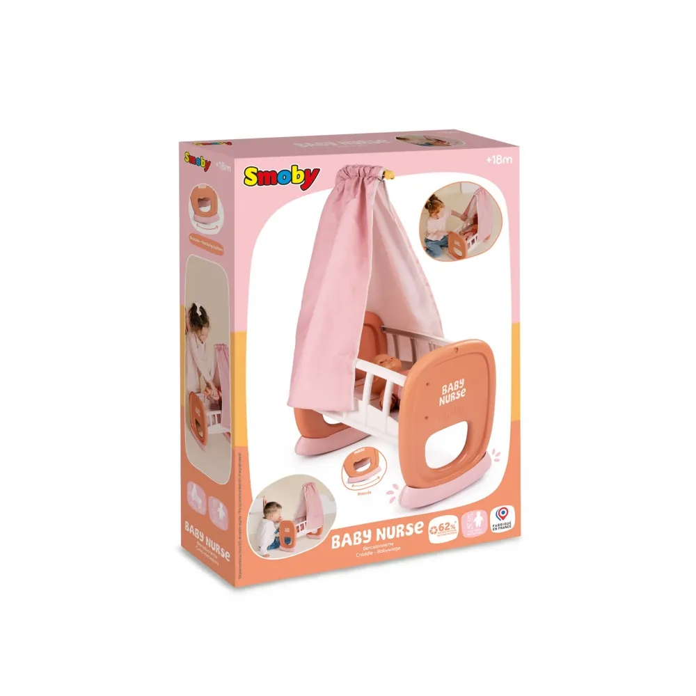 Smoby Baby Nurse Kołyska z Baldachimem