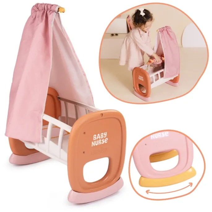 Stylowy baldachim w drobny wzorek idealny do pokoju