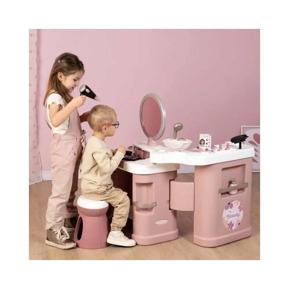 SMOBY Centrum małej stylistki BEAUTY + 26 akcesoria Fryzjer i kosmetyczka