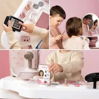 SMOBY Centrum małej stylistki BEAUTY + 26 akcesoria Fryzjer i kosmetyczka