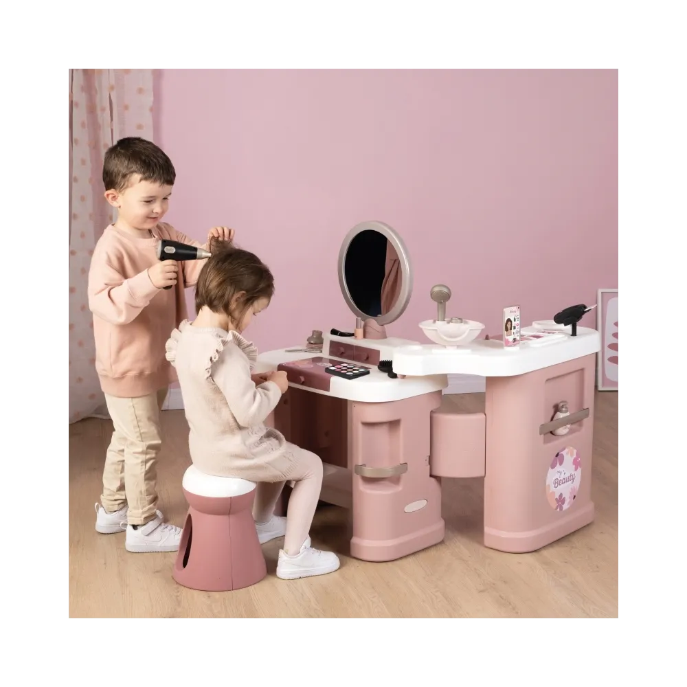SMOBY Centrum małej stylistki BEAUTY + 26 akcesoria Fryzjer i kosmetyczka