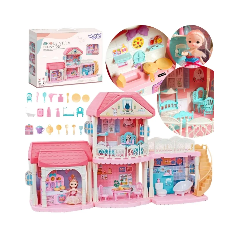 WOOPIE Domek dla Lalek CASTLE VILLA XXL