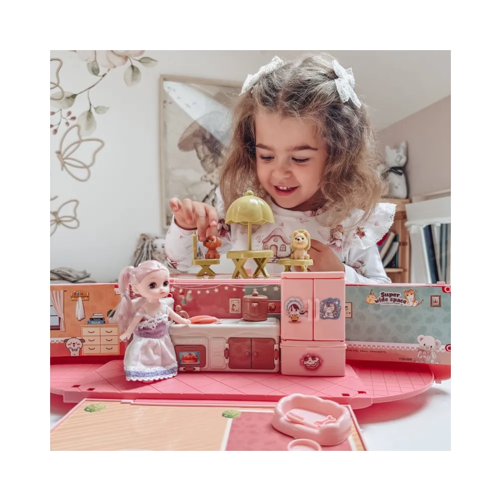 WOOPIE Kamper 2w1 Domek XXL Zestaw dla Lalek