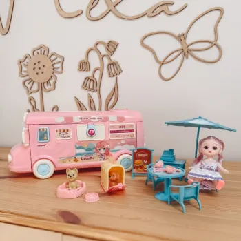 WOOPIE Kamper 2w1 Domek XXL Zestaw dla Lalek