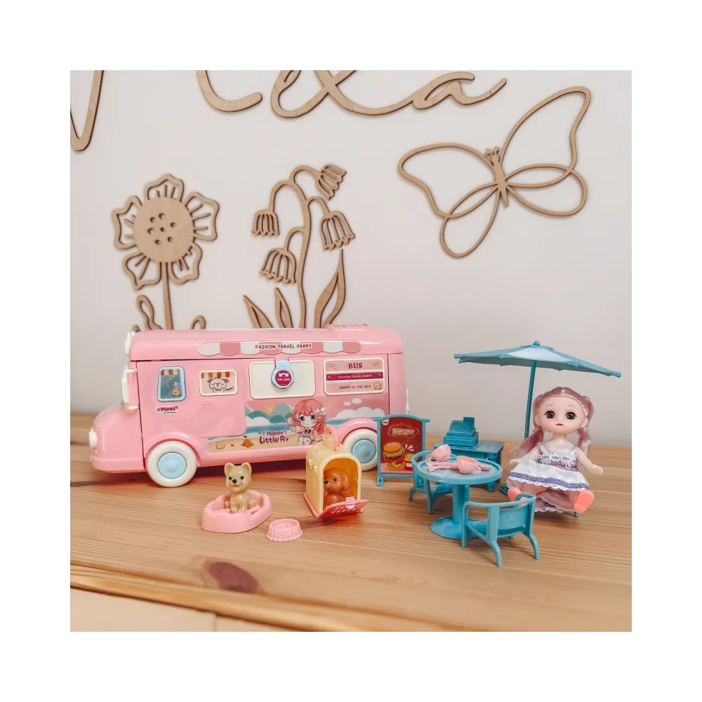 WOOPIE Kamper 2w1 Domek XXL Zestaw dla Lalek