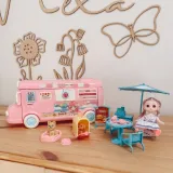 WOOPIE Kamper 2w1 Domek XXL Zestaw dla Lalek