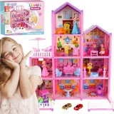 WOOPIE Mega Willa Domek dla Lalek LOVELY HOUSE 194 el.