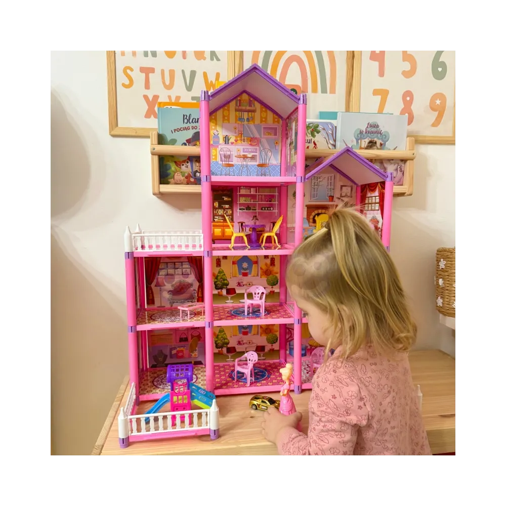 WOOPIE Mega Willa Domek dla Lalek LOVELY HOUSE 194 el.