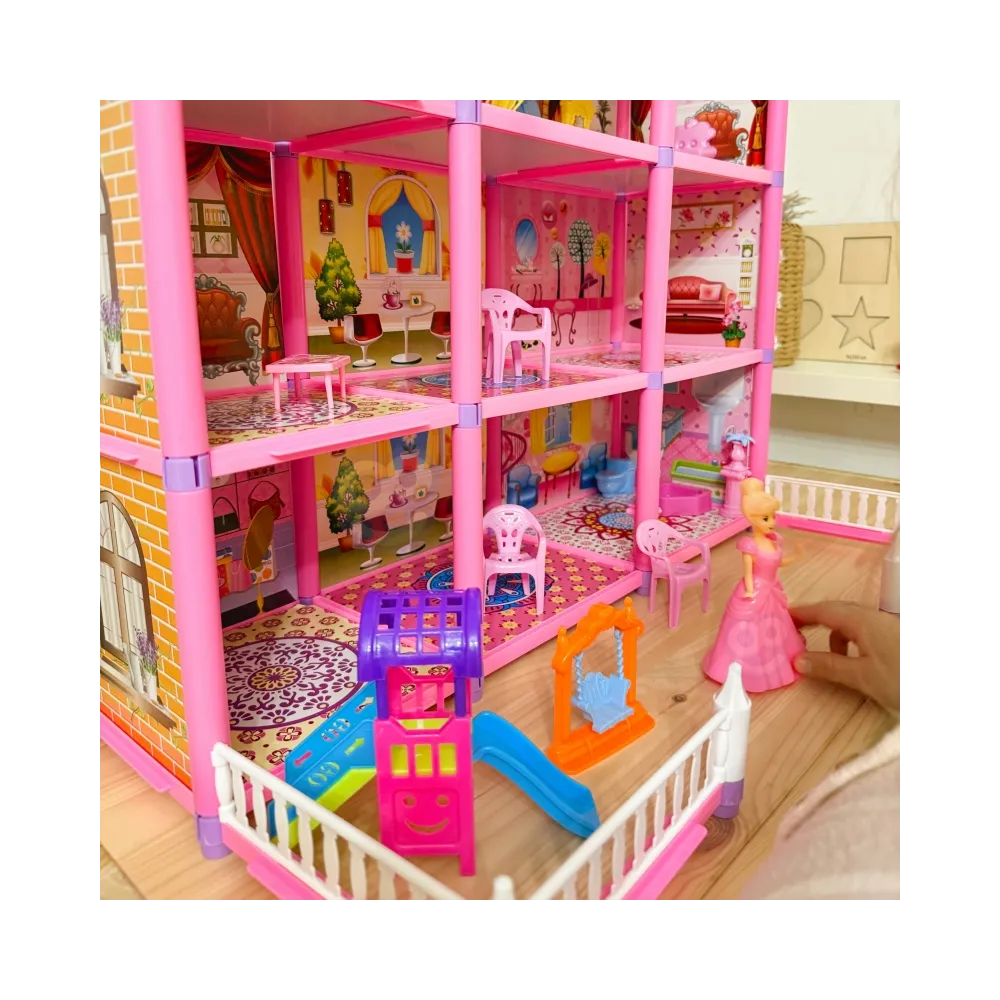 WOOPIE Mega Willa Domek dla Lalek LOVELY HOUSE 194 el.