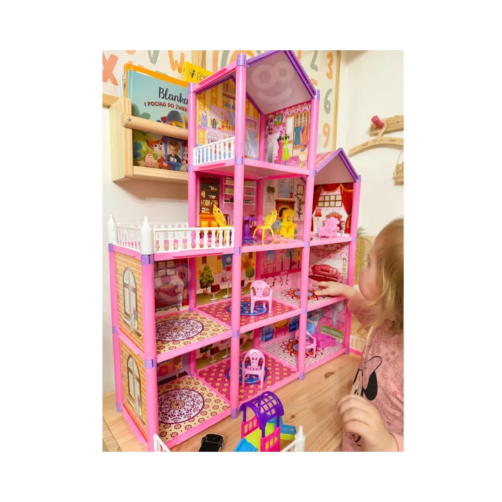 WOOPIE Mega Willa Domek dla Lalek LOVELY HOUSE 194 el.