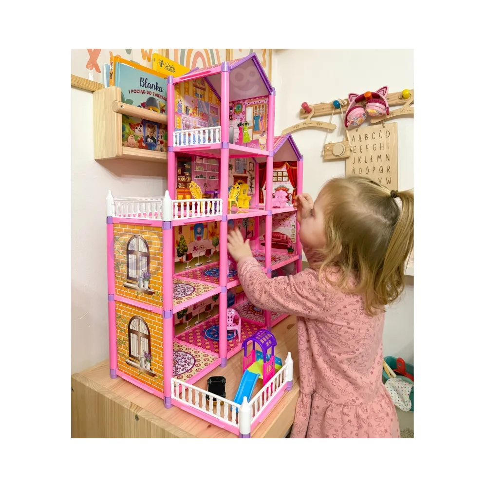 WOOPIE Mega Willa Domek dla Lalek LOVELY HOUSE 194 el.