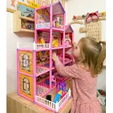 WOOPIE Mega Willa Domek dla Lalek LOVELY HOUSE 194 el.