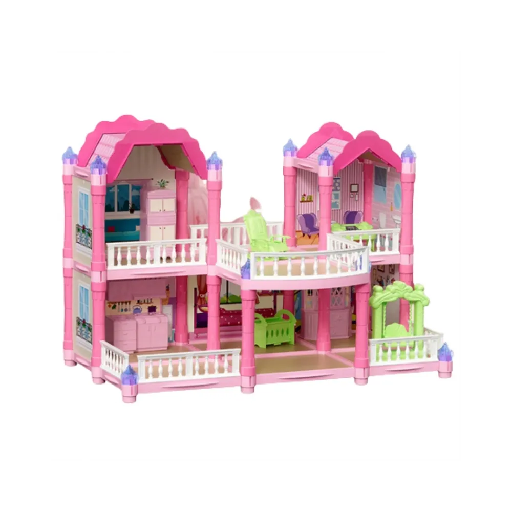 WOOPIE Domek Dla Lalek Willa Ogrodowa 156el.