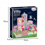 WOOPIE Domek dla Lalek Villa z Akcesoriami i Lalką Podświetlany 275el.