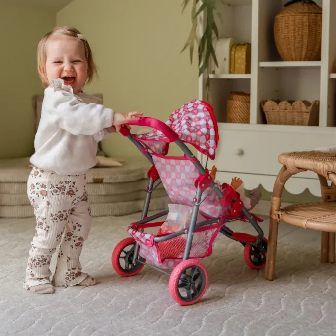 Wózek z miękką rączką i piankowymi kołami