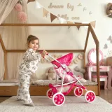 WOOPIE ROYAL Wózek dla Lalek Spacerówka w Kwiaty
