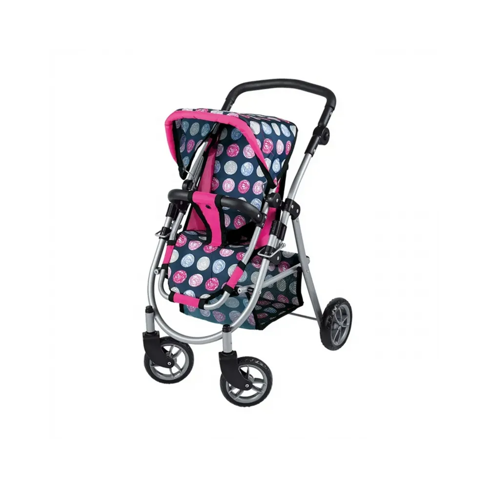 WOOPIE ROYAL Wózek dla Lalek Regulowane Siedzisko 4 Koła