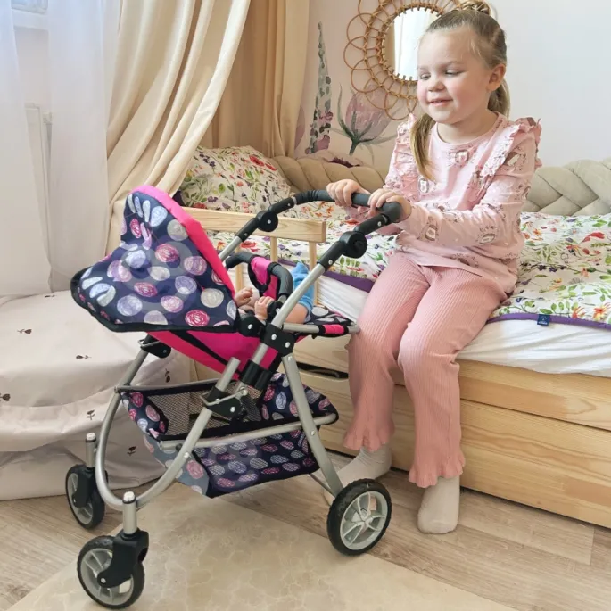 Pojemny koszyk na akcesoria do zabawy w wózku